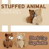 JIAHO 2 Pcs Cute Alpaca Stuffed Animals for Girls and Boys, Soft Alpaca Plush Toys, Animals Plush Doll, Sheep Stuffed Animal Bulk Mini Toys, Kawaii Alpaca Plushies, Treasure Box Toys for Classroom