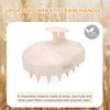 FREATECH 2-Pack Wheat Straw Hair Scalp Massager Shampoo Brush with Silicone Bristles for Hair Growth and Dandruff, Hair Massager Scalp Scrubber Head Exfoliator for Wet & Dry Hair, Women Men Kids