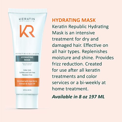 Keratin Republic Keratin + Collagen Hydrating Mask 8 OZ