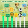 48 Pieces Bubbles Party Favors for Kids Soccer Bubble Wands Sports Party Favors Mini Bubble Wands Soccer Goodie Bags Stuffer Classroom Prizes Birthday Gifts (Soccer)