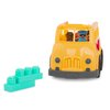 Battat – School Bus – 8Pc Construction Set – 5 Figures & 2 Blocks – Build-On Vehicle – 12 Months + – Locbloc® School Bus
