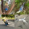 VANFAVORI Bird Harness with Buckle Clip and A Leash Rope,Easy to Wear Outdoor Flying Kit for Bird Parrots Cockatiel S Size Weight 85-105 Grams,Blue