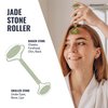 Branfit Gua Sha Massage Tool Jade Roller Skin Care Kit Face Roller, Natural Jade Roller Beauty Product for Anti-Aging & Anti-Wrinkle Treatment, Facial Massager Wand for Neck and Puffy Eye Area