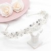 Oriamour Bridal Headband Crystal Tiara for Women Pearl Wedding Headpieces for Bride Hair Accessories for Prom Birthday Party