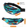 Vibe Festival Gear, proposed title- Vibe Festival Gear Fanny Pack for Men Women - Many Prints - Black Holographic Silver Gold Cute Waist Bag for Festival Rave Hiking Running Cycling