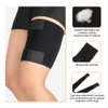 Thigh Support Brace, Hamstring Wrap Compression Sleeve with Anti-Slip Strip Support Thigh Quad Sprains, Tendonitis, Strains, Pulled Muscle Injury Rehab and Recovery, Fits Men and Women (Black)