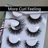 ALICROWN Faux Mink Lashes Pack 3D Volume Natural Fluffy Wispies Cross False Eyelashes