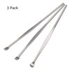 MauSong Ear Pick Ear Wax Remover Tool, Ear Spoon, Ear Curette, Ear Cleaning Tool, Ear Remover Tool, Home Stainless Steel Tool, Silver 3 Pack