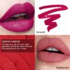 evpct 8Pcs Matte Lipstick and Lip Crayon Lip Liner Pencil Pen Set for Women DNM Dark Ruby Deep Red Nude Beige Chestnut Brown Mauve Plum Purple Wine Red Matte Lip Liner Crayon and Liquid Lipstick 03