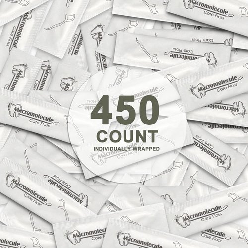450 Count Dental Floss Picks,Individually Wrapped Dental Floss Picks, Single Wrapped Floss, Travel Dental Floss, Unflavored Floss Picks,Dental Flossers,Floss Sticks,Tooth Floss,Dental Picks Disposable