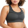 Champion, Infinity Racerback, Moderate Support, Seamless Sports Bra for Women, Asphalt, Medium