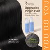 DOORES I Tip Hair Extensions, Jet Black 50g/100s 14 Inch, I Tip Remy Hair Extensions Natural Hair Extensions Cold Fusion Hair Extensions Silky Smooth Hair Extensions Straight Hair Extensions for Women