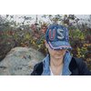 USA Hat Women’s Distressed Bling Rhinestone Patriotic Baseball Cap