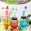 DTOFOOT 15Pcs Football Theme Straws, Football Party Favors Drinking Straws Decorations Supplies Reusable Straws for Football Birthday Party