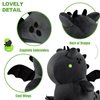 Ditucu Cute Dragon Plush Stuffed Animals Plushies Toys Super Soft Dolls Birthday Gifts for Kids Girls Boys Black 12 inch