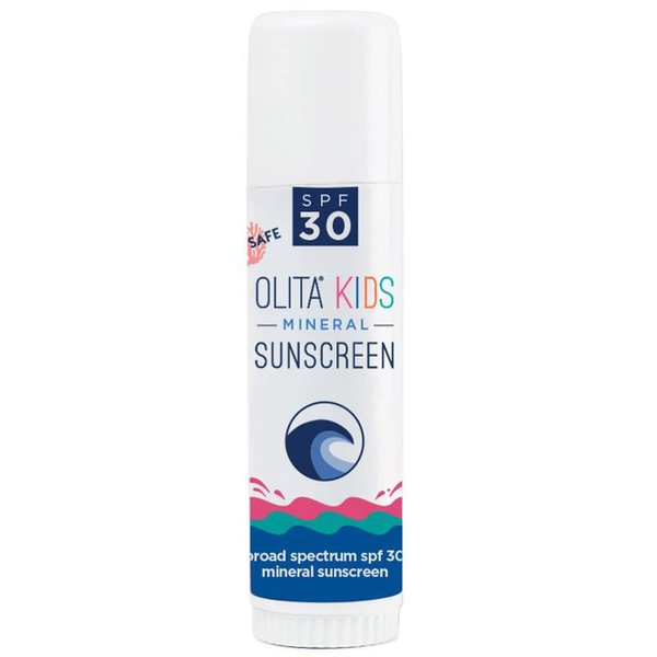 Olita Mineral Sunstick SPF 30 Sunscreen for Kids - Fragrance Free - .6 oz - Broad Spectrum, Chemical Free, All-Natural, Reef Safe, Organic, Zinc Sunblock, Water-Resistant