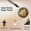 Amazing Gemstone Orgone Pendant with Copper Shavings and Metatron Cube - Metal Healing Pendant Necklace for Women Men and Kids