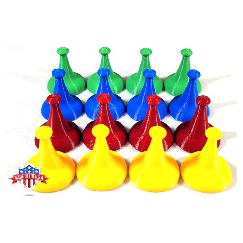 Sorry Board Game Replacement Pieces Parts Movers 16 Red Green Blue Yellow