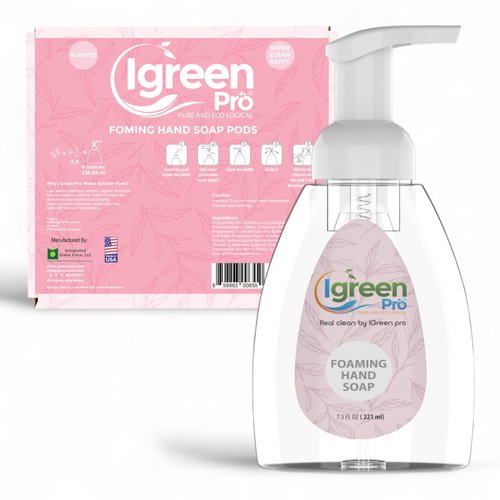 IGreen Pro Foaming Hand Soap l Hand Soap l Clean Hands l Great Scent l Fill 15 bottles With Empty fomaing bottle l 15 Packs(Water Soluble)
