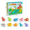 HAPPYMATE 52 PCS Dinosaur Alphabet Learning Toys for Toddlers 2-4, 10 Different Dinosaur Figures, Double Sided ABC Matching Game, Preschool Activities Montessori Fine Motor Toys for Toddlers Kids