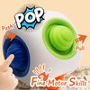Newborn Toys Toddlers Baby Ball Toy, Baby Montessori Toys Newborn Infant Toys Rattle Baby Teether Chew Sensory Bumpy Ball Toy, Travel Toys with Suction Cups Sensory Activity Toy for 0-12 Months