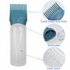 ELANE 4PCS Hair Oiler Comb Bottle,Root Comb Applicator Bottle for Hair Oil Scalp Oil Applicator Hair Oiling Applicator,Hair Oil Bottle Applicator 6oz (Grey+Purple+Red+Green)