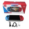Upgraded New 128Bit 1000 Games Built-in Retro Portable Mini Handheld Video Game Console 8-Bit 5.1Inch X7 Plus Color LCD Kids Color Game Player Built-in 10000 Games (Red&Blue)