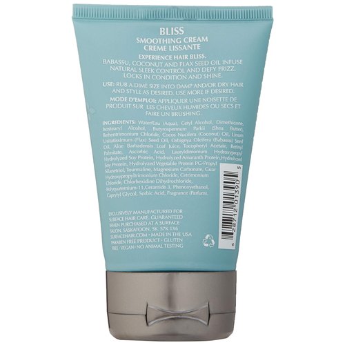 Surface Hair Bliss Smoothing Cream, Natural Sleek Control and Shine, 4 Fl. Oz.