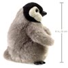 Folkmanis Baby Emperor Penguin Hand Puppet, Gray, Black, White, 8"