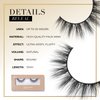 Lilly Lashes Everyday Reveal Faux Mink Lashes False Eyelashes Natural Look Faux Wispy Lashes Mink Strip Lashes Short Lashes Round Shaped Natural Lashes 13 mm Reusable Up to 20 Times
