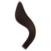 QingChang Tape in Hair Extensions Human Hair Single Donor Hair Healthy Natural Invisible Seamless Longlasting #2 Dark Brown 12" 20pcs 30g