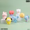 Hamee BT21 minini Cute SquiSHU Squishy Toys - Slow Rising Squishy Toy Keychain for Party Favors, Stress Ball, Birthday Gifts, Kawaii Squishy for Kids, Girls, Boys, Adults - Chimmy