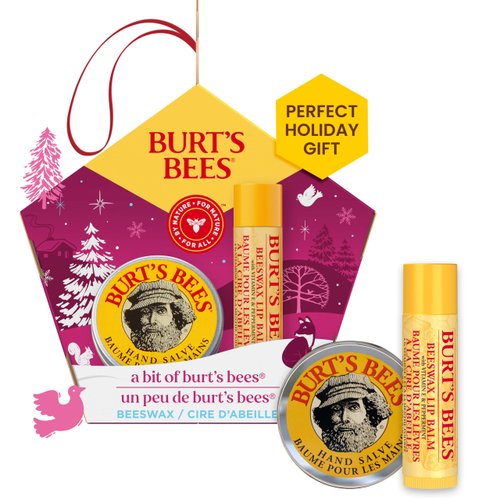 Burt's Bees Lip Balm and Hand Salve Gift Set, A Bit of Burt's Bees, Original Beeswax, 1 Gift Set, 0.15 oz./0.3 oz.