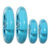 Front 120mm & Rear 80mm Light-Up Flashing 3-Wheeled kid Scooter Replacement Wheels, Complete Wheels Set for 3-Wheeled Kid Push Scooter, Set of 4 (Blue)