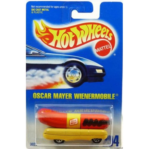 Hot Wheels Oscar Mayer Wienermobile with 7 Spoke Wheels #204