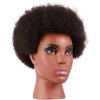 Kalyx African American Mannequin Head with 100% Human Hair Kinky Curly Hair Hairdresser Practice Styling Training Head Cosmetology Manikin Doll Head for Dye Cutting Braiding(137B)