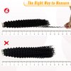 Kinky Curly Tape in Human Hair Extensions Natural Black Invisible Seamless Glue in Remy Hair Extensions Tape ins 20pcs 50g 3C Curly Hair Extensions Skin Weft Double Sided 18 inch for Black Women