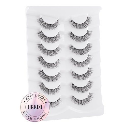 Natural Lashes Mink Natural Eyelashes False Eyelashes Natural Look False Lashes Wispy Eye Lashes Cat Eyelashes Fake Lashes KD45