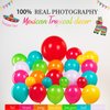 Mexican fiesta Balloon Garland Arch Kit 121pcs with Pink, Red, Yellow, Orange, Green Balloons and day of the dead Banner for Birthday and Baby Shower Cinco de Mayo Themed Party Supplies Decorations