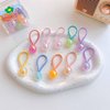 20 PCS Acrylic Blingbling Cute Candy Color Hair Bands Girls Hair Ring Ponytail Holder Hair Accessories for Toddlers girls Teens