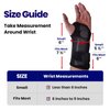 Carpal Tunnel Wrist Brace Night Support - Wrist Splint Arm Stabilizer & Hand Brace for Carpal Tunnel Syndrome Pain Relief Compression Sleeve for Forearm Wrist Tendonitis Pain Treatment (Small, Left)