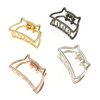 4PCS Lady Women Cat shape Metal Hair Jaw Clips Hair Clamp Ponytail Holder Hair Claw Hairpin Accessories(1.6 inch)