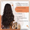 Full Shine Tape in Human Hair Extensions 14 Inch Skin Weft Adhesive Tape in Hair Extension Color 2 Dark Brown Glue in Remy Human Hair Tape in Extensions 20Pcs 50g Thick End Hair