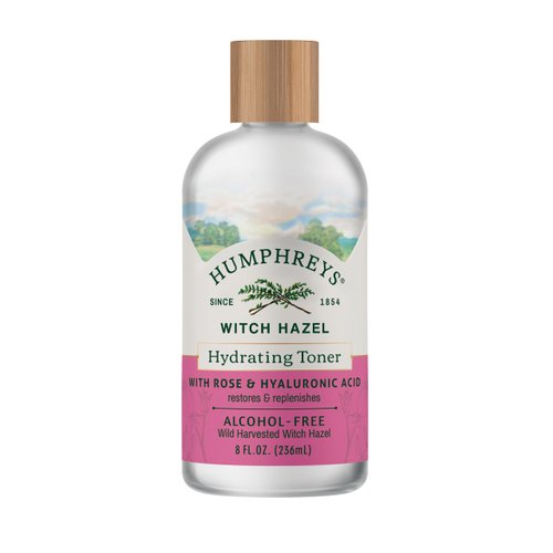Humphreys Soothe Witch Hazel with Rose Alcohol-Free Toner, Clear, 8 Oz ( Pack of 1)