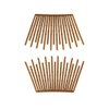 6 Pairs Interlocking Hair Combs Double Side Comb Hair Jaw Clamps Hair Clips Ponytail Holder Hair Styling Accessories for Women Ladies Girls (Mixed Color)