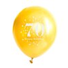 SHUNTAI 70th Birthday Balloons Black and Gold 70th Birthday Decorations for Men Women Latex Confetti Printed Number Balloon 70 Year Old Theme Happy Birthday Party Decor Supplies 15 Pack 12 Inch