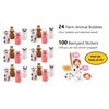Fun Express Barnyard Party Favor Bundle, 24 Farm Animal Bubbles, 100 Farm Animal Stickers, Birthday Party Favors, Set of 24 | Farm Party Pack | Classroom Supplies | Gift Bags