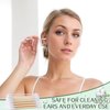 Bamboo Cotton Swabs 1000 Count, Organic Cotton Swabs with Wooden Sticks, Double Tipped Cotton Buds for Ears, Makeup, Daily Cleaning