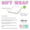 Stesha Party Dog Wrapping Paper - Puppy Gift Wrap - Folded Flat 30 x 20 Inch (3 Sheets)