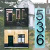 5 Inch High House Numbers- Rustproof Stainless Steel Floating Home Address Number, Elegant Matte Black Finished (Number 8)